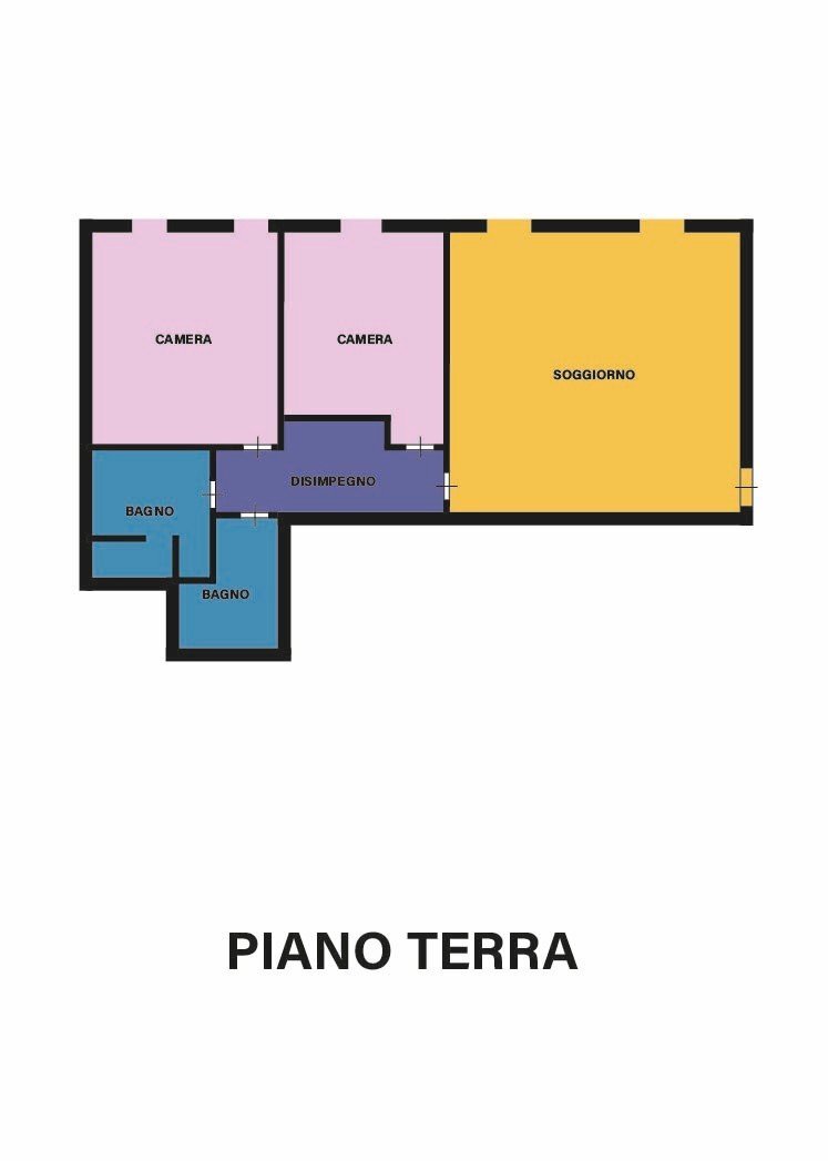 Quadrilocale via di Roma, Ravenna - planimetria 1