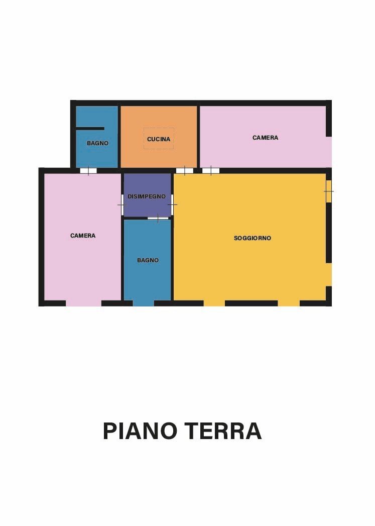 Quadrilocale via di Roma, Ravenna - planimetria 1