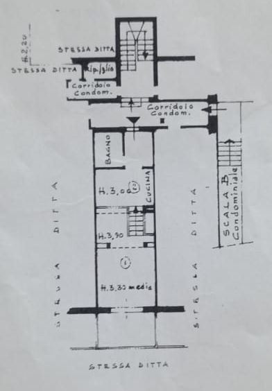 plan.jpg - Two-room apartment via pisanello, Ameglia - floor plans 1
