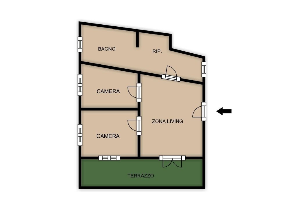 Piantina - Villa Celle Ligure - planimetria 1