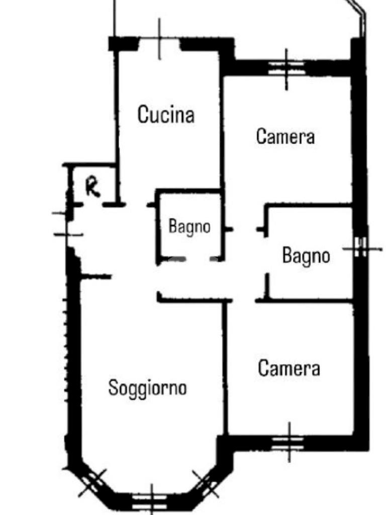Trilocale Via Franchi Maggi, Rozzano - planimetria 1