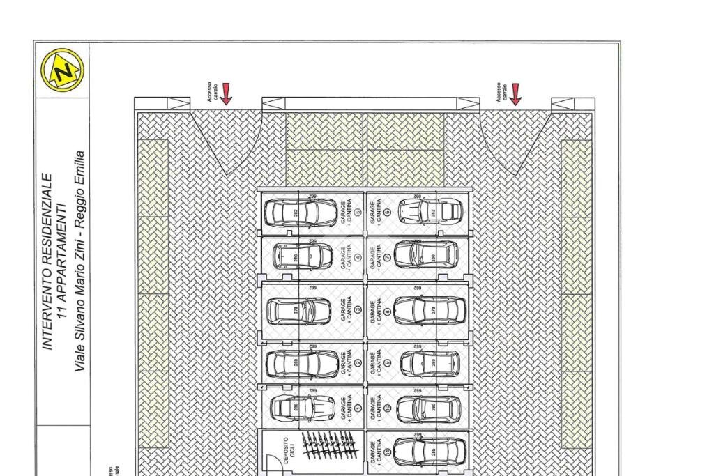 Trilocale Viale Silvano Mario Zini, Reggio nell'Emilia - planimetria 1