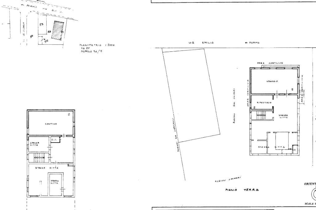 Independent house casa indipendente Fratelli Cervi, Reggio nell'Emilia - floor plans 1