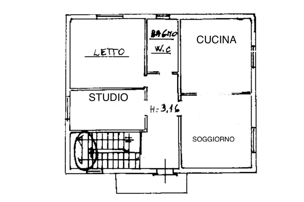 Porzione di casa Via Pier Alfonso Barbè, Ravenna (zona Mezzano - Borgo Masotti) - planimetria 1