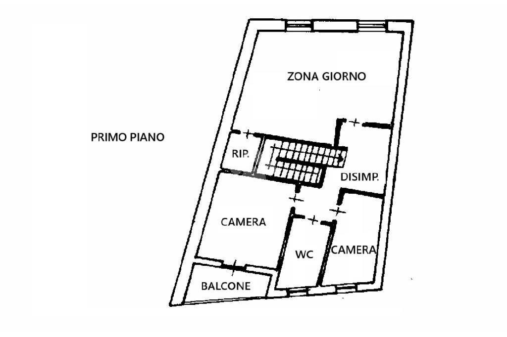 Trilocale Via Cavour, Livorno Ferraris - planimetria 1