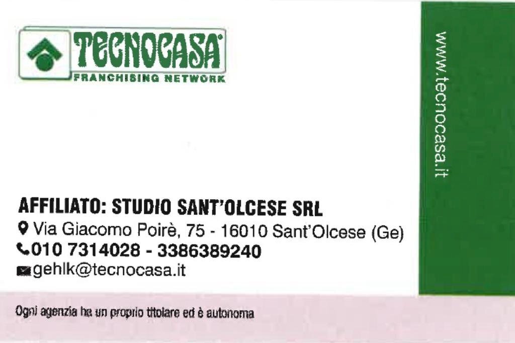 Quadrilocale Via Bruno Buozzi, Sant'Olcese - planimetria 1