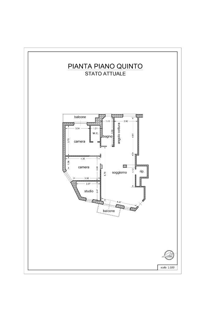 Appartamento Corso Genova, Chiavari - planimetria 1