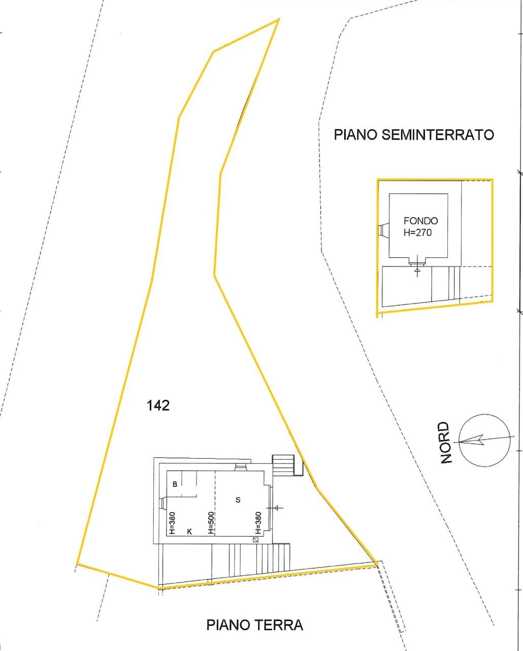 planimetria - Casale Via dei Fossi 110, Piegaro - planimetria 1