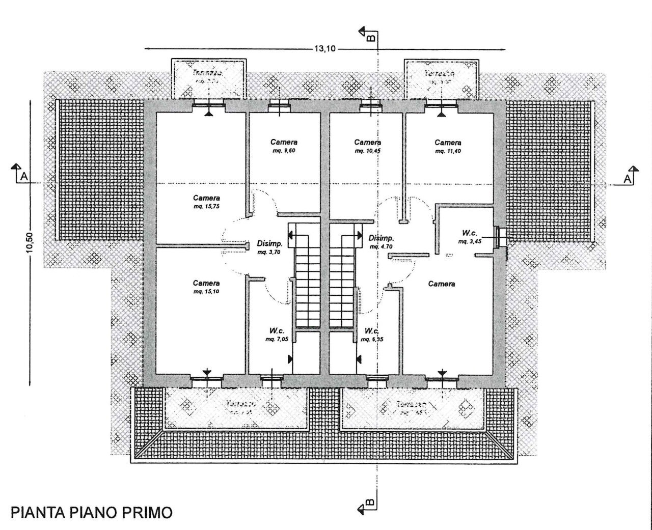 PIANTA JPG. PIANO PRIMO.jpg - Casa indipendente Via Volturno 69, Perugia - planimetria 1