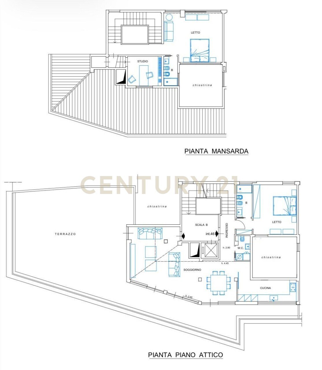 Planimetria.jpeg - Attico Via dell'Olmata 30, Roma - planimetria 1