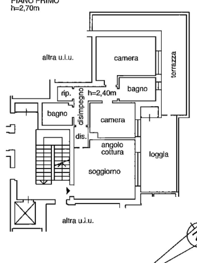 Three-room apartment Via Giosue Carducci, Budrio - floor plans 1