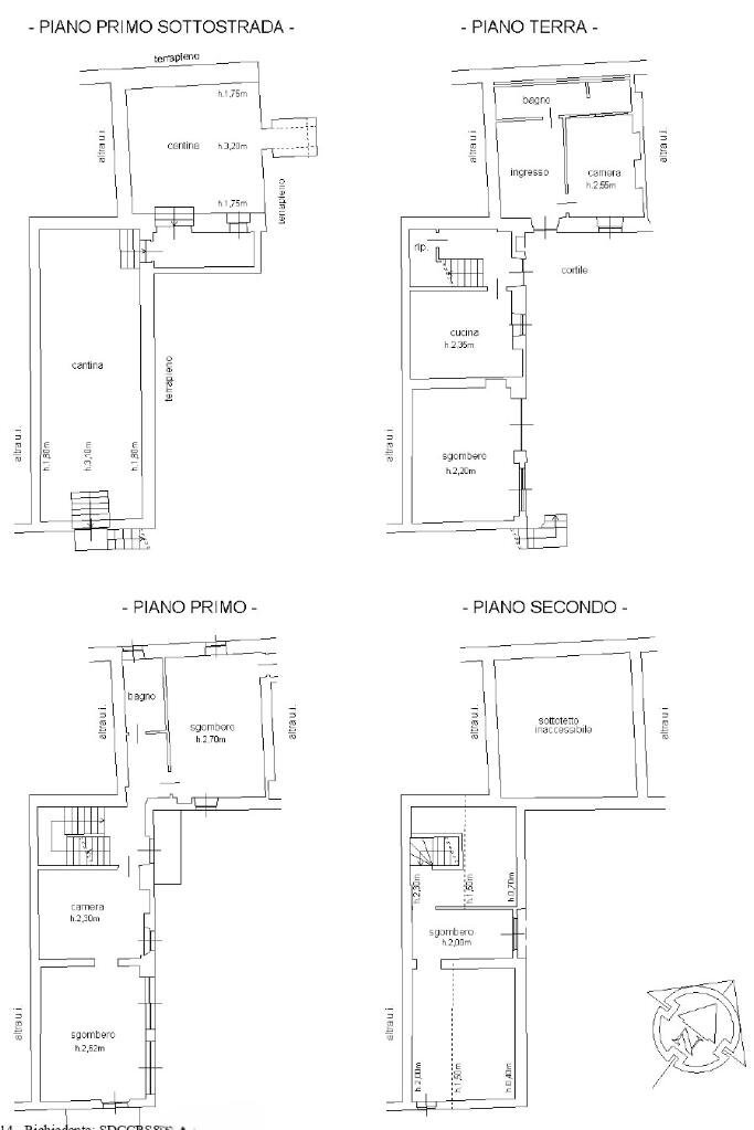 Casa indipendente Via Collina Forni, Montaldo Scarampi - planimetria 1