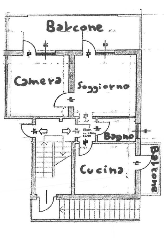 Bilocale Via I. Paglierani, Rimini - planimetria 1
