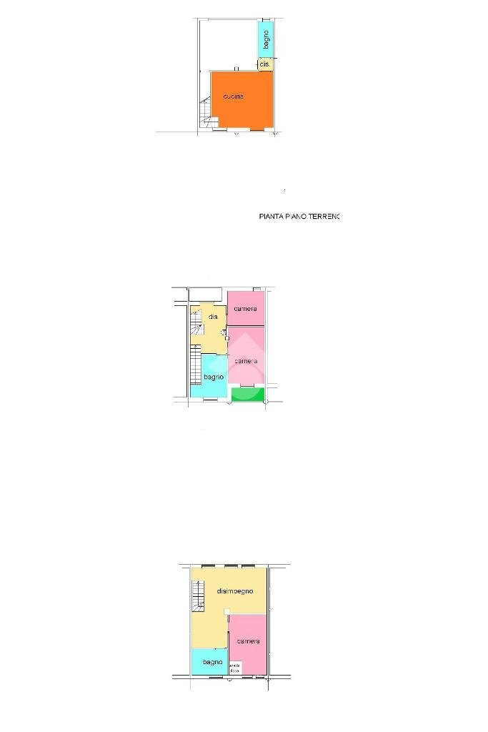 Terraced Villa Via Madre Teresa di Calcutta, Castellazzo Bormida - floor plans 1
