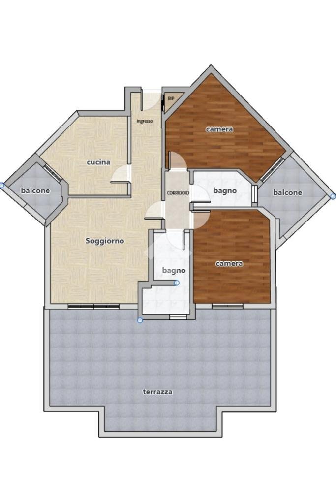 Attic Via Carlo Alberto Dalla Chiesa, Peschiera Borromeo - floor plans 1