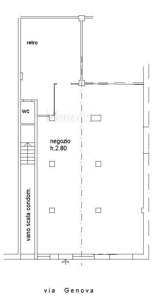 Foto 12 - Locale Commerciale Via Genova, Albenga - planimetria 1