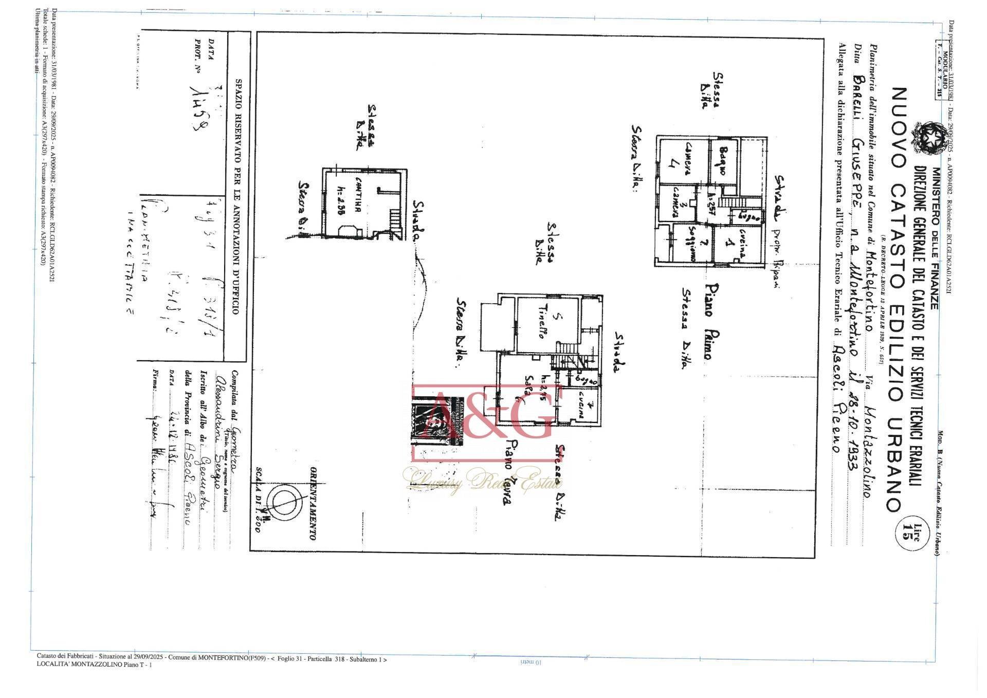 Foto 64 - Villa Località Montazzolino, Montefortino - floor plans 1