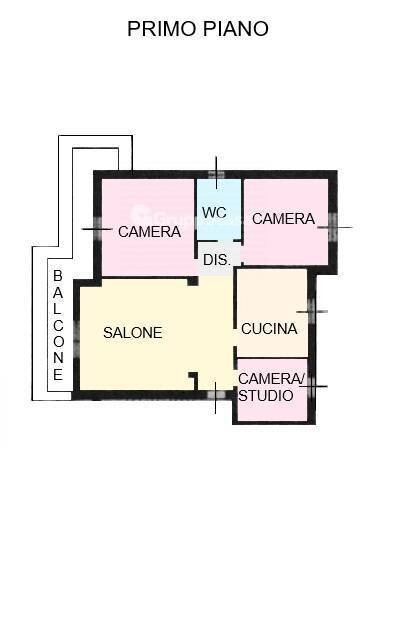 Foto 35 - Quadrilocale Via De Gasperi
 
1, Mesero - planimetria 1