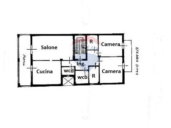 Pianta 2D - Four-room apartment VIA DON LUIGI STURZO
 
11, Carini - floor plans 1