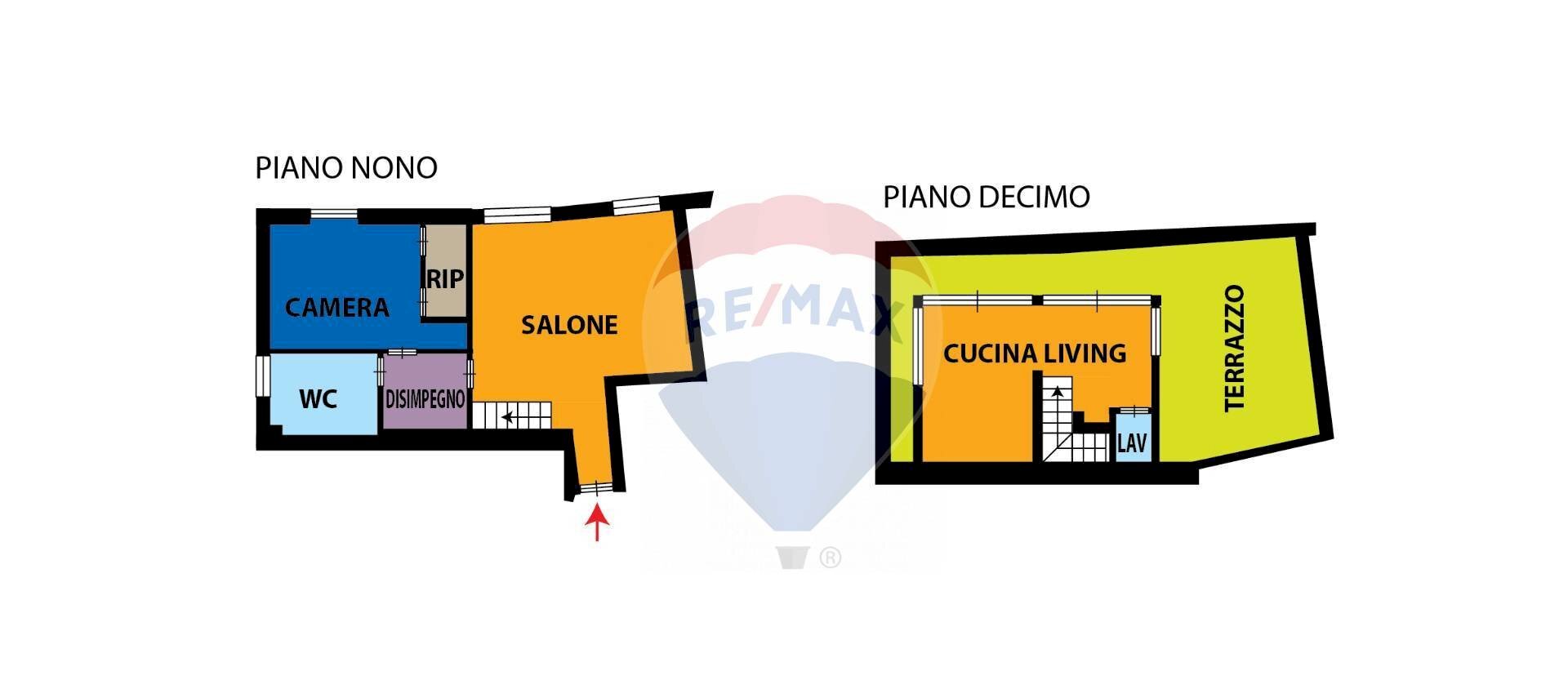 Pianta 2D - Quadrilocale via Domenico Cirillo
 
10A, Napoli - planimetria 1