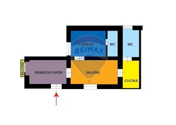 Pianta 2D - Trilocale Corso Vittorio Emanuele
 
544, Napoli - foto 27