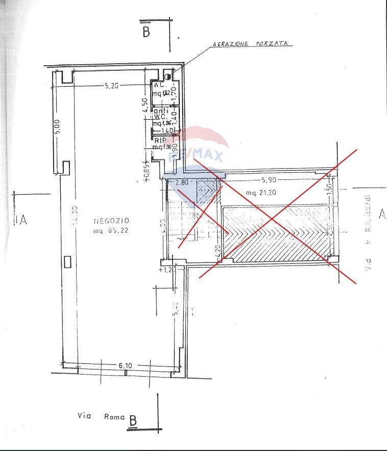 Pianta 2D - Commercial Activity via Roma
 
32, Santa Croce Camerina - floor plans 1