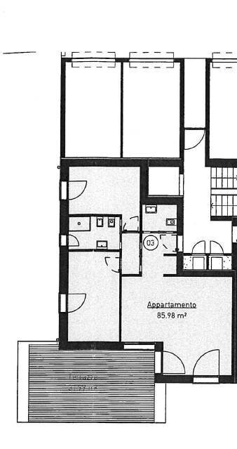 Foto 8 - Trilocale VIA BELVEDERE
 
47, Pescate - planimetria 1