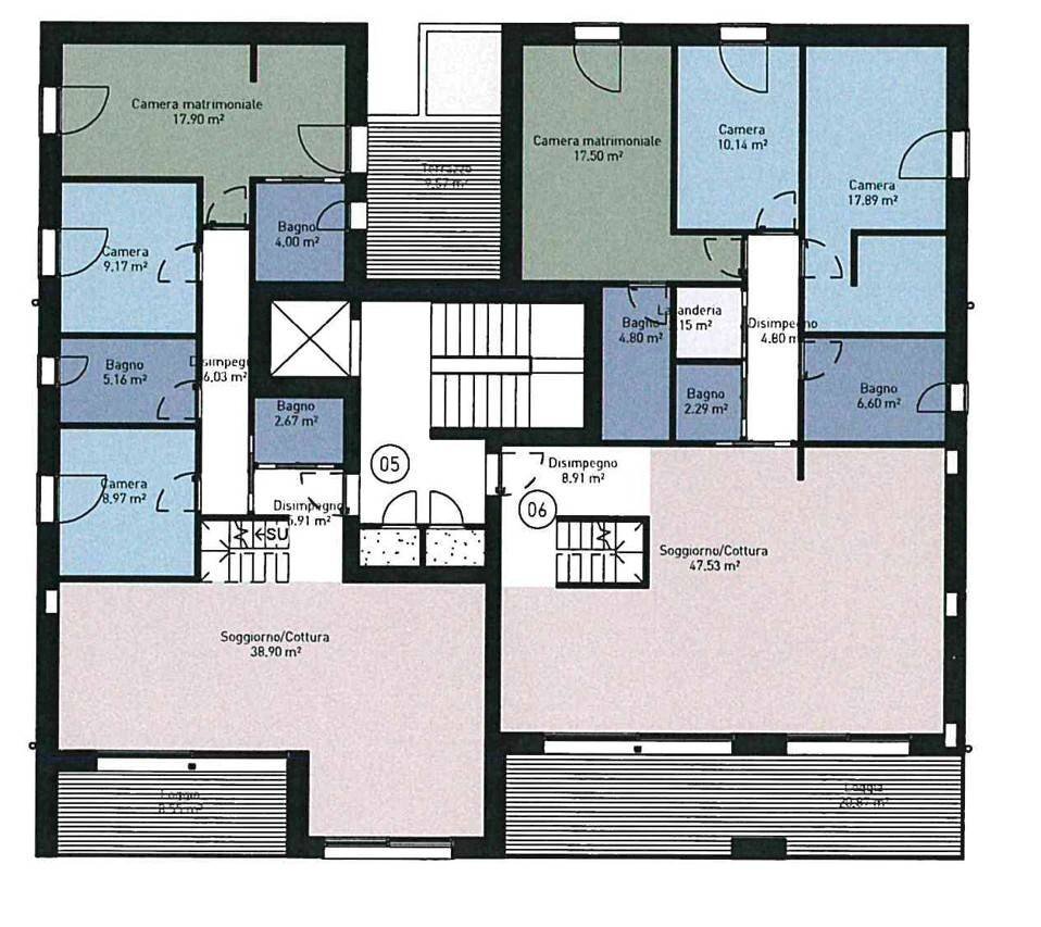 Foto 8 - Four-room apartment VIA BELVEDERE
 
47, Pescate - floor plans 1