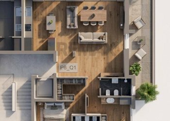 Pianta 3D - Four-room apartment Via Fermi, Alghero - photo 1