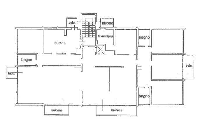 Planimetria - Appartamento via garibaldi, Bergamo - planimetria 1
