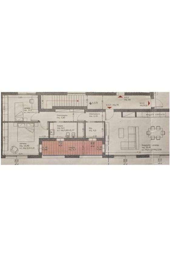 Trilocale via Raffaello Caverni, 69, Montelupo Fiorentino - planimetria 1