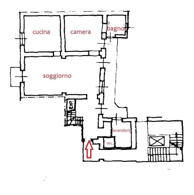 Appartamento via Vescovado, 2, Alessandria - planimetria 1