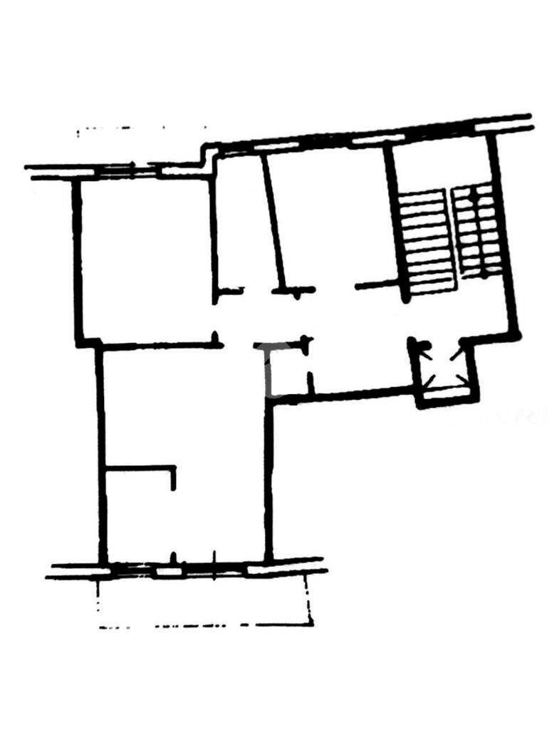 Quadrilocale Via Antonio Burlando, Genova (zona Marassi) - planimetria 1