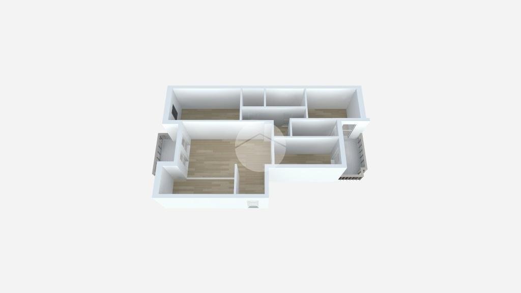 Four-room apartment Via Amerigo Vespucci, Cesano Boscone - floor plans 1