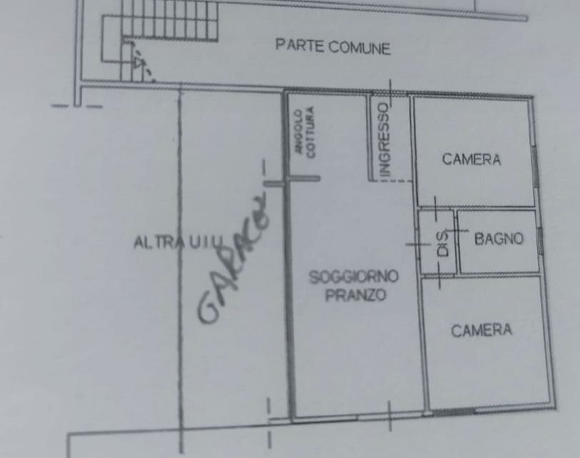 Trilocale via Piacenza, Nonantola - planimetria 1