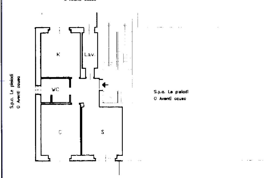 Trilocale Via Matilde Serao, Moncalieri - planimetria 1