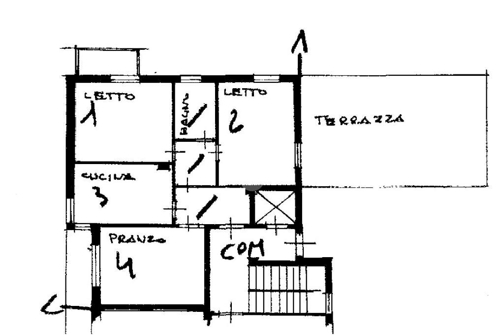 Trilocale Via N. Tavoni, Vignola - planimetria 1