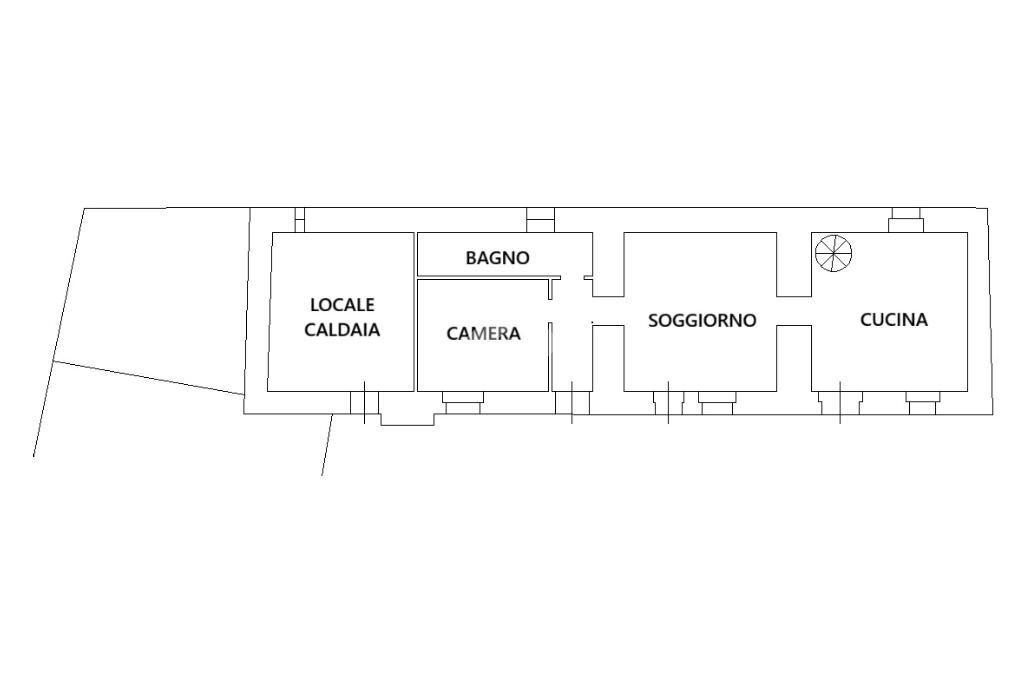Casa indipendente Via Sasia, Envie - planimetria 1