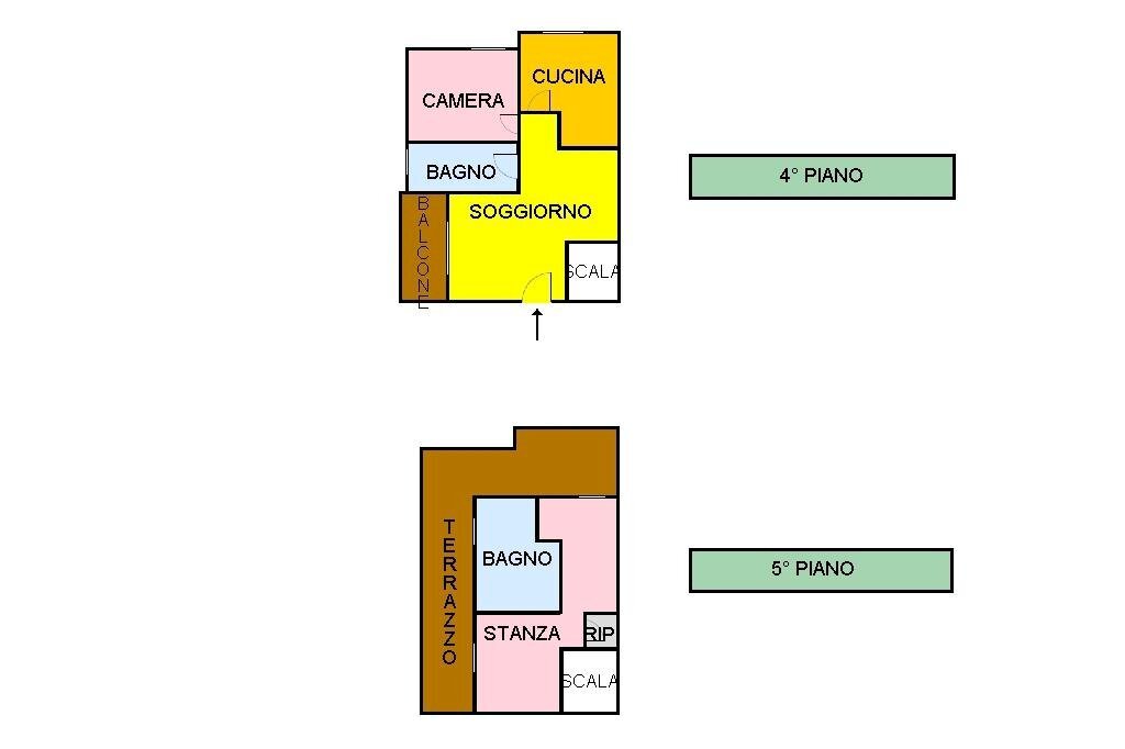 Attico Via Palanzone, Milano (zona Niguarda) - planimetria 1
