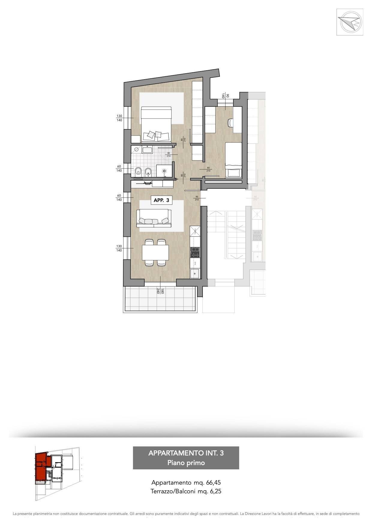 Foto 12 - Trilocale Via C. L. Gabrielli
 
132, San Benedetto del Tronto - planimetria 1