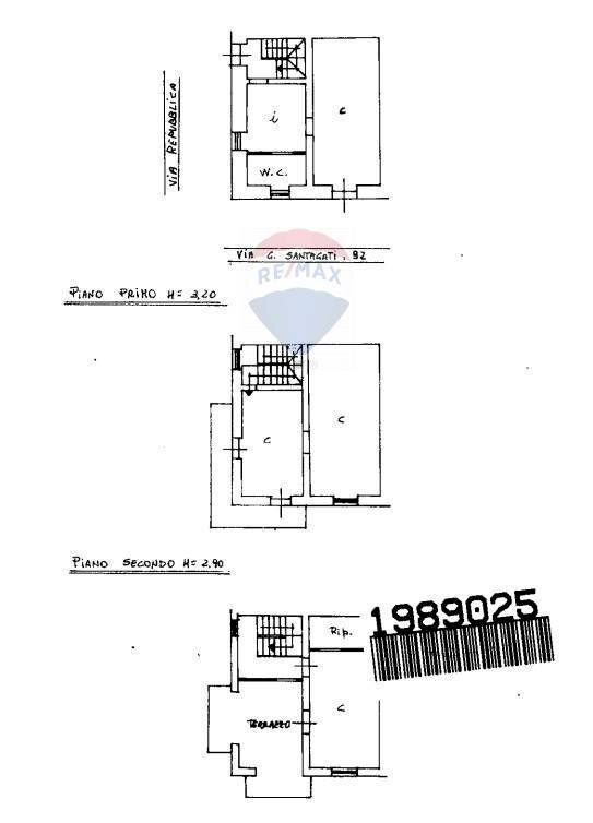 Pianta 2D - Independent house Via Repubblica
 
60, Ramacca - floor plans 1