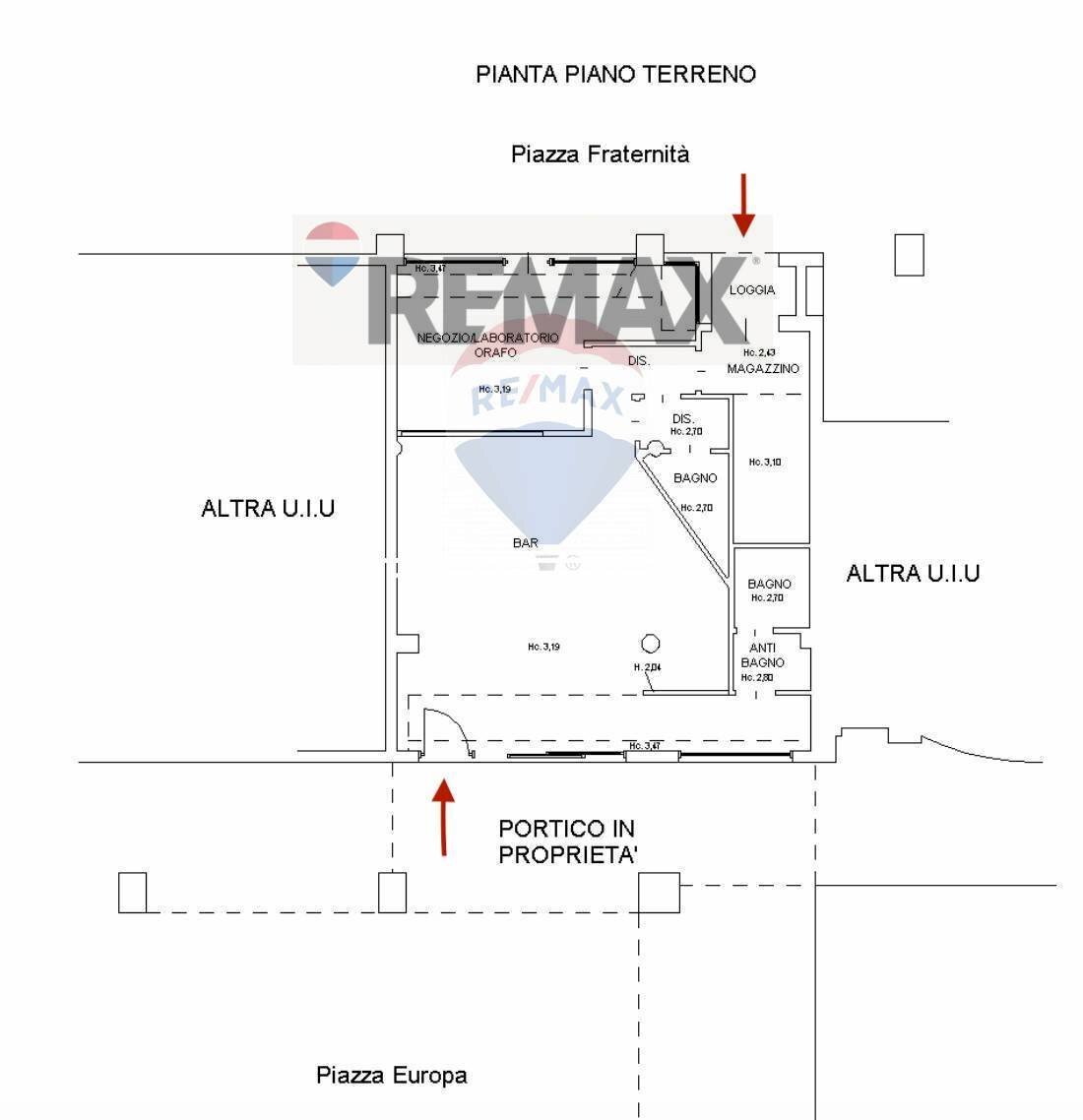 Pianta 2D - Commercial Premises Piazza Europa
 
3, Collecchio - photo 2