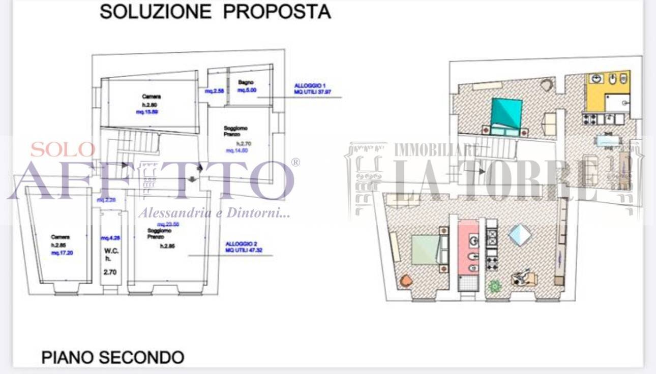 Foto 26 - Trilocale Piazza Regina Margherita, Rocchetta Ligure - planimetria 1