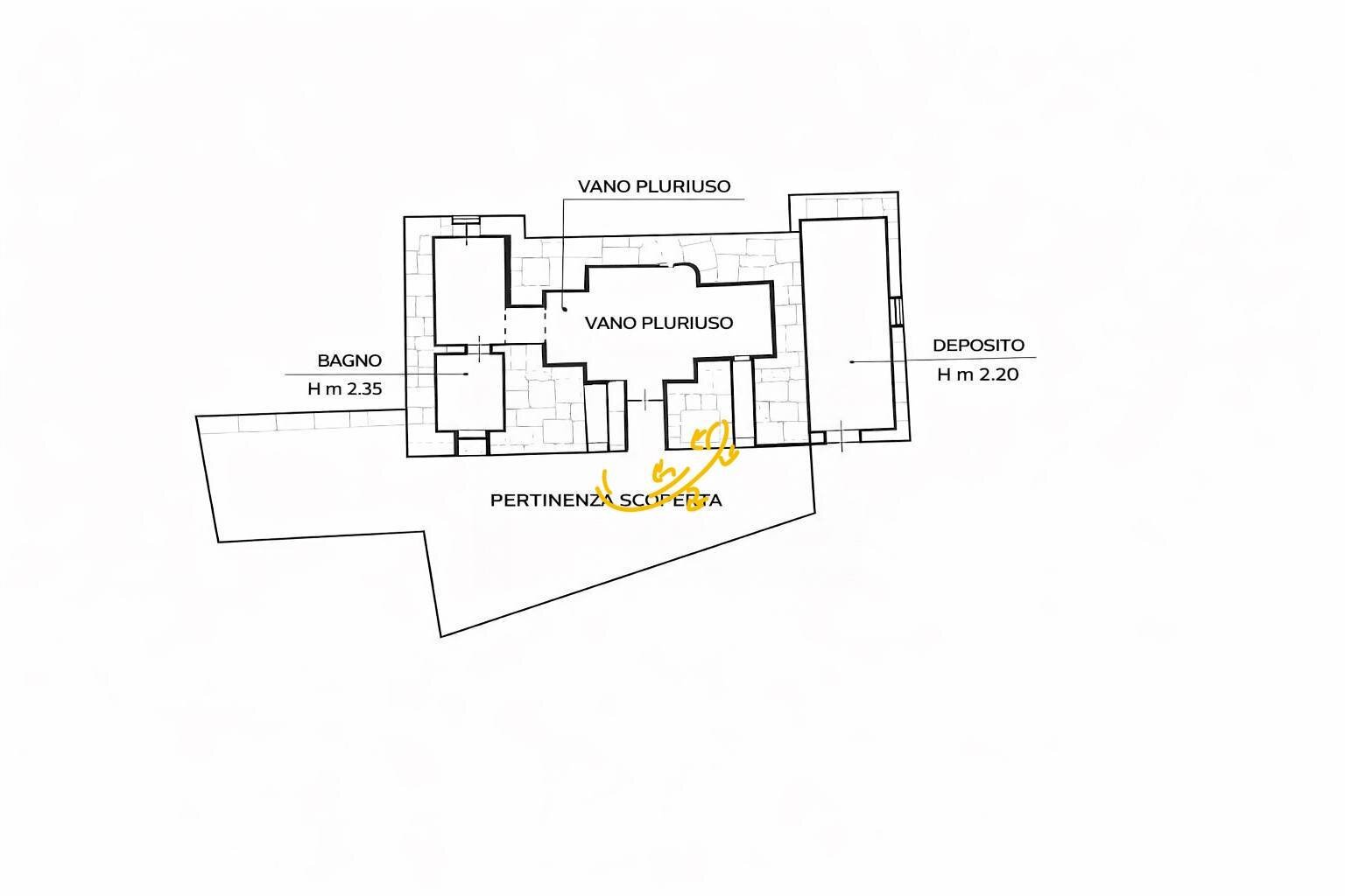 Foto 14 - Baita C.da Bosco Selva, Alberobello - planimetria 1