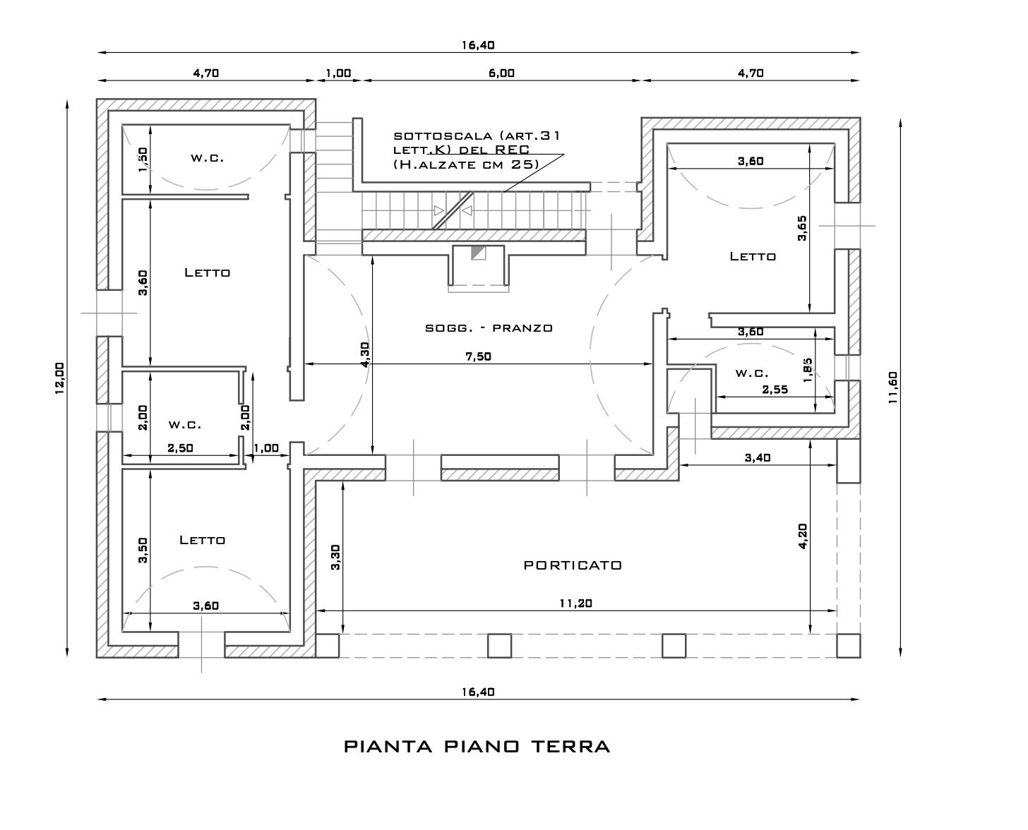 Piano terra - Rustic Contrada Paradiso, Ostuni - floor plans 1