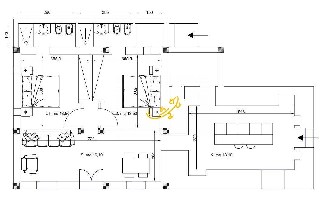 Foto 39 - Villa Contrada La Fica, Ostuni - floor plans 1