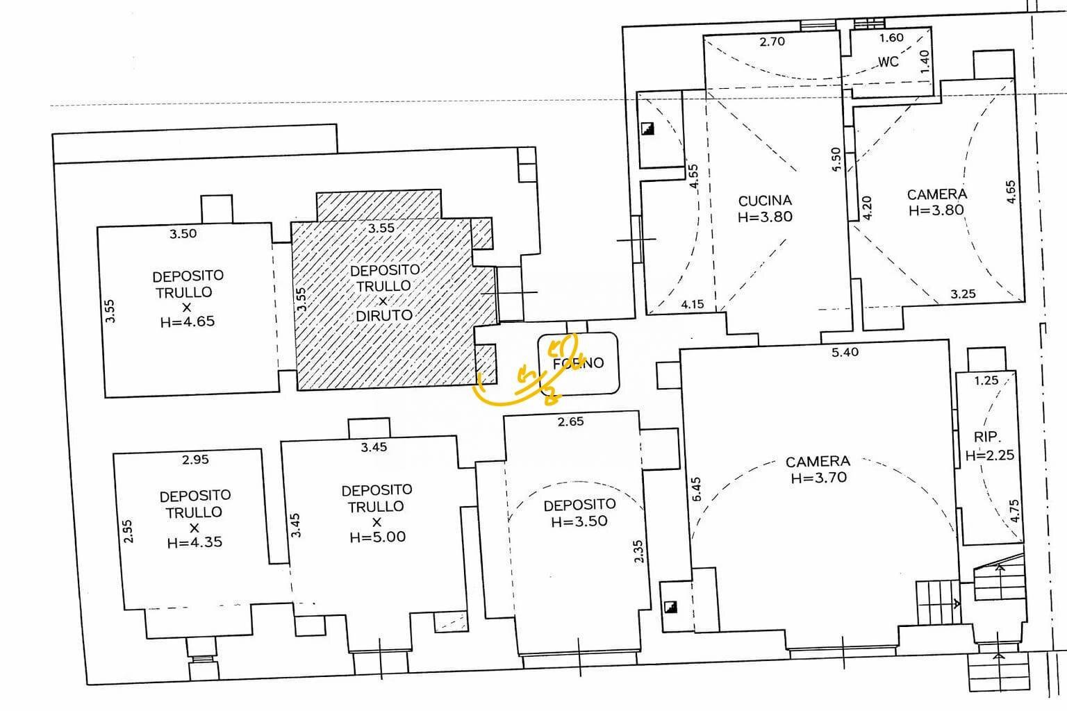 Planimetria - Rustic S.C. Monte Della Vecchia, Polignano a Mare - floor plans 1