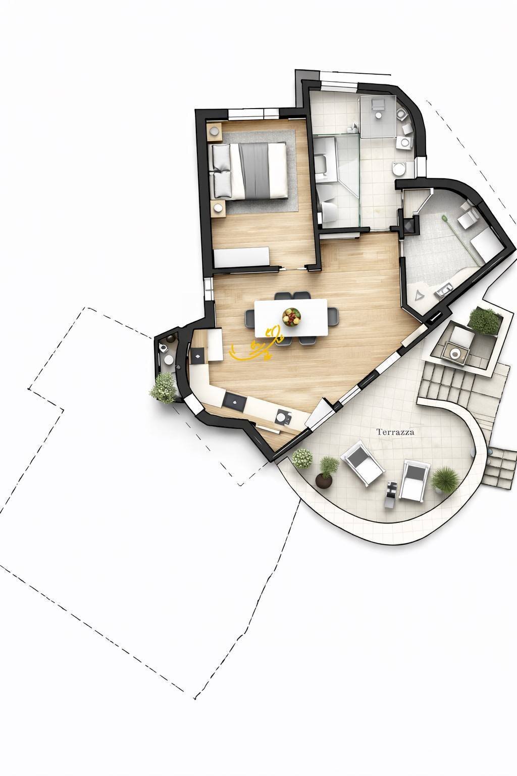 Foto 23 - Baita C.da L'Assunta, Monopoli - planimetria 1