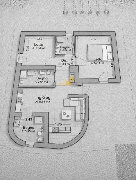 Foto 29 - Baita Contrada Ulmo, Ceglie Messapica - planimetria 1