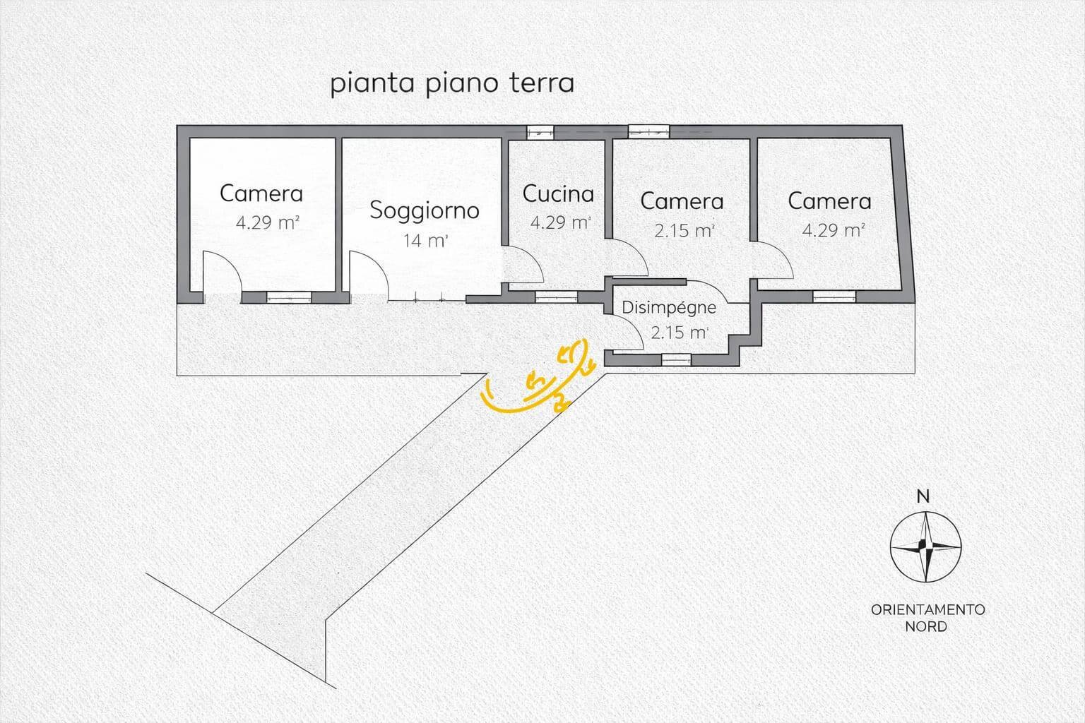 Planimetria - Rustico Strada Comunale Genna, Castellana Grotte - planimetria 1